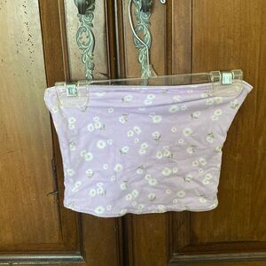 Xxs Holister lilac floral tube top